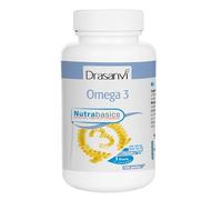 Drasanvi Omega 3 Nutrabasics 1000 mg Vitamina E para el corazón Sin gluten 100 perlas