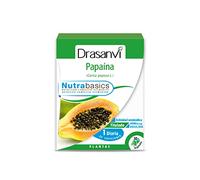 DRASANVI NUTRABASICS PAPAÍNA - Sustancia extraída de la papaya - Facilita la DIGESTIÓN - VEGANO - SIN GLUTEN - 30 cápsulas vegetales