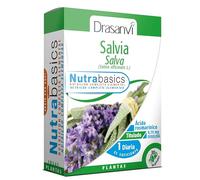 DRASANVI NUTRABASICS SALVIA - Rica en principios activos como aceites esenciales - VEGANO - SIN GLUTEN - 30 cápsulas vegetales