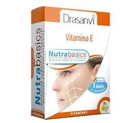 DRASANVI NUTRABASICS VITAMINA E - Contribuye a la protección de las células frente al DAÑO OXIDATIVO - SIN GLUTEN - 30 perlas