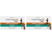 Drasanvi OSEOGEN 7G con Cissus Vitis, Condroitina, Glucosamina, MSM y Cúrcuma para Huesos, Cartílagos y Articulaciones,ayuda en la Regeneración de Tejidos Dañados, 20 Viales : 20 Días, Sabor Naranja