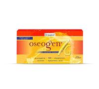 Drasanvi OSEOGEN 7G con Cissus Vitis, Condroitina, Glucosamina, MSM y Cúrcuma para Huesos, Cartílagos y Articulaciones,ayuda en la Regeneración de Tejidos Dañados, 20 Viales = 20 Días, Sabor Naranja
