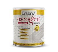 Drasanvi OSEOGEN Colágeno Marino Hidrolizado con Glucosamina, Condroitina y Cúrcuma para huesos, cartilagos y articulaciones, Con minerales esenciales, Fácil asimilación, 300 g polvo, Sabor Naranja