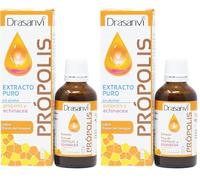 DRASANVI PRÓPOLIS EXTRACTO SIN ALCOHOL - Própolis puro + Equinacea - Ayuda al sistema inmunitario - SIN GLUTEN - Sabor frutas del bosque - 50ml (Paquete de 2)