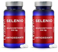DRASANVI SELENIO | Apoyo en la Función Normal de la Tiroides | Sistema Inmunológico | Salud reproductiva| 90 comprimidos: 90 días (Paquete de 2)