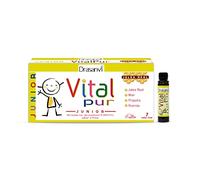DRASANVI VITALPUR JUNIOR - Miel + Jalea Real + Polen + Própolis + Vitamina C - 7 viales de 15ml