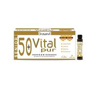 DRASANVI VITALPUR SENIOR - Jalea Real + Magnesio + Calcio + Hierro + Vitaminas B3, B12, B6, B2, B1 - SIN GLUTEN - 7 viales de 15ml