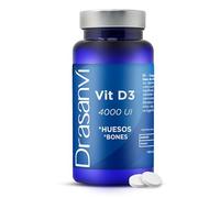 DRASANVI VITAMINA D3 | 4000 U.I Vitamina D | Ayuda a mejorar el estado de ánimo | Asimilación Calcio y Fosforo | Imprescindible en menopausia junto con colageno | 90 comprimidos = 90 días