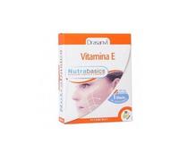 DRASANVI NUTRABASICS VITAMINA E - Contribuye a la protección de las células frente al DAÑO OXIDATIVO - SIN GLUTEN - 30 perlas