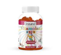 DRASANVI VITAMOLAS MULTIVITAMINAS KIDS - Vitamina C, B12, E, D3, B3, B5, B6 - SIN azúcares - VEGANO - SIN GLUTEN - 60 gominolas