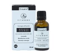 Drasanvi VITAROMS SINERGIA DE DIFUSIÓN DULCES SUEÑOS CERTIFICADO BIO - 100% de origen natural - Agradable sensación de bienestar - VEGANO - 30ml