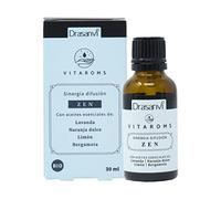 Drasanvi VITAROMS SINERGIA DE DIFUSIÓN ZEN CERTIFICADO BIO - 100% de origen natural - Agradable sensación de bienestar - VEGANO - 30ml