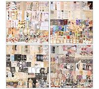 Draupnir 800 Piezas Pegatinas Scrapbooking Papel Kit, Vintage Retro Sticker Papel para Bullet Journal Decoración, DIY Álbum de Fotos, Junk Journaling - Colección