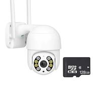 DRAUXI 4K 8MP Wireless IP Camera Outdoor Security PTZ 4MP HD Auto Tracking Video Surveillance CCTV P2P Detección de Movimiento(1080P Add 128G)