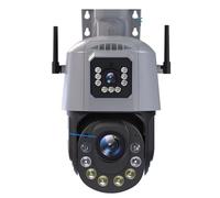 DRAUXI 6MP Camera Dual Lens 36X Zoom Outdoor PTZ Security Protection Surveillance Cameras Human Detection 4G Sim Card IP CAM CCTV Detección de Movimiento(36X WiFi Add 128GB)