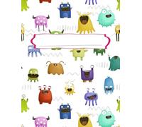 Draw And Write Paper For Kids: Primary Story Journal Grades K-2. Handwriting Notebook For Kids. Blank Dotted Lined Paper. Large 8.5'' x 11'' Size. 120 White Pages. Lovely Monsters Cover.