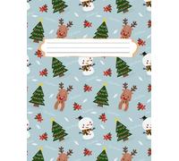 Draw And Write Paper For Kids: Primary Story Journal Grades K-2. Handwriting Notebook For Kids. Blank Dotted Lined Paper. Large 8.5'' x 11'' Size. 120 White Pages. Cute Christmas Сharacters Cover.