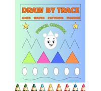 Draw by trace lines waves patterns figures Pencil control: Patterns for kids drawing and writing figures draw along the lines