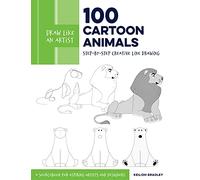Draw Like an Artist: 100 Cartoon Animals: Step-by-Step Creative Line Drawing - A Sourcebook for Aspiring Artists and Designers (7)