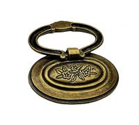 Drawer Kitchen Cabinet Knobs retro, Tiradores colgantes de estilo europeo ovalados antiguos de bronce antiguo con pétalos antiguos, manija de aleación de zinc, perilla de un solo orificio sólida, long