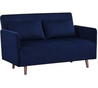 Drawer Sofá cama de 2 plazas en pana de 120 cm - azul marino