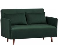 Drawer Sofá cama de 2 plazas en pana de 120 cm - verde oscuro