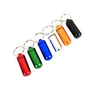 Drawihi Mini botella de la caja del caso de la píldora con la llave sellada e impermeable que embala 6 colores para la emergencia