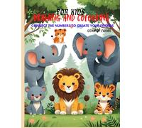 DRAWING AND COLOURING , ANIMALS SHAPE FOR AGES 3-7: CONNECT THE NUMBERS TO CREATE YOUR FRIENDS