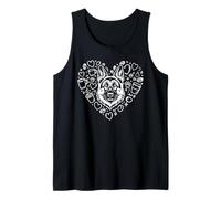 Drawing Art German Shepherd Coffee GSD Camiseta sin Mangas