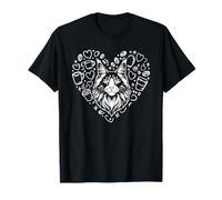 Drawing Art Maine Coon American Longhair Coffee Camiseta
