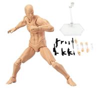 Drawing Figure Action Figure Gestures Poseable Figure Lightweight Drawing Mannequin with Stand Support & Accessories Drawing Figure Model for Artists Sketching, Painting Male