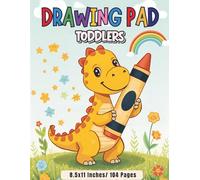 Drawing pad for toddlers: Extra Large Drawing Pages with Simple Corner Coloring Images | Early Learning Art Book for Kids | Ages 1-5