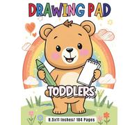 Drawing pad for toddlers: Extra Large Drawing Pages with Simple Corner Coloring Images | Early Learning Art Book for Kids | Ages 1-5