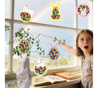 Drawing Paper Ornaments - Window Art | Translucent Activity Paper For Glass Window Decoration, Portable Crafts Supplies For Boys And Girls, DIY Sun-Catcher Art For Home; Perfect For School Projects