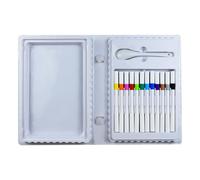 Drawing Pens, Water Floating Art Painting Pens, 9.69x6.85 inches Compact 12-Color, Erasable Markers for Kids Crafts Use, Preschool Boys Girls Kindergarten Classroom Home