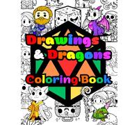 Drawings & Dragons Fantasy RPG Coloring Book for Kids: 50+ Uniquely Created Images of Wizards, Knights, Mythical Creatures, and More!