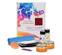 DrawndPaint Touch Up Paint para automóvil, reparación de arañazos, kit de eliminación de arañazos, cepillo, compatible con Hyundai Exact Match Color Remington Red Met - Rer
