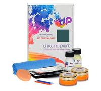 DrawndPaint Touch Up Paint para automóvil, reparación de arañazos, kit de eliminación de arañazos, cepillo, compatible con Hyundai Exact Match Color Peacock Green Met - Pn