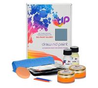 DrawndPaint Touch Up Paint para coches, reparación de arañazos, kit de eliminación de arañazos, cepillo, compatible con Hyundai Exact Match Color Azul ruso con - Br7