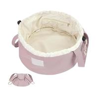 Drawstring Cosmetic Bag, Makeup Organizer Pouch, 11.42x11.42x6.3 Inch Large Capacity Storage, Portable Design, Makeup Organizer for Travel, Business Trips, Weddings