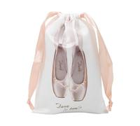 Drawstring Dance Shoe Storage Bag - Lightweight Washable Pouch Organizer, Dust Proof Ballet Accessories Holder For Latin Gym Jazz Shoes | Travel Organization Support, Footwear Protection Convenience