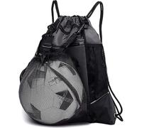 Drawstring Soccer Bag, Foldable Basketball Backpack Gym Bag Sackpack Sports Sack Mesh Bag Sports Backpack