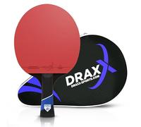 DRAXX Sports Paleta de Tenis de Mesa 7 Estrellas | Paleta de Carbono Profesional para un Control, Efecto y Potencia Inigualables | Ultra Ligera, 175g | Esponja 2mm & Recubrimiento de Alto Rendimiento
