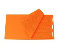 DRBAPQLXD Apicultura Silicona Cera de Abejas Molde Tipo Panal Cera Flexible for máquina Hojas de Base Prensa Cera en Relieve for Abejas Apicultor 2 uds(Orange)