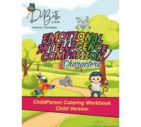 DrBeth's Emotional Intelligence Compassion Characters: ChildParent Coloring Workbook Set - Child Version