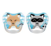 Dr. Brown’s Orthodontic PreVent Chupete Animal Caras Azul 0-6m x2