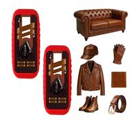 Drbrrly 2-in-1 Leather Cleaner and Conditioner, Multi-use Leather Oil Care Brush, Leather Care Agent for Leather Jackets, Shoes, Boots, Handbags, Car Seats (2)