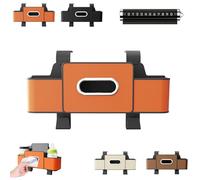 Drbrrly 3-in-1 Car Backseat Organizer - Keep Your Ride Clean & Organized, Multifunctional Car Seat Back Storage Box with 2 Cup Holders, Ideal for Travel, Families & Kids (1, Orange)