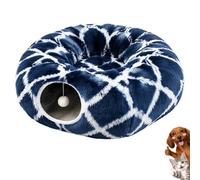 Drbrrly Dachshund Tunnel Bed, Cat Tunnel Bed with Plush Toy Ball for Indoor Pets (B)