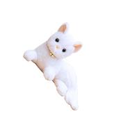 drburpily Adorable peluche de gato para acurrucarse. Ideal para historias para dormir y decoración del hogar. Diseños de peluche abrazables que brindan alegría y compañía para